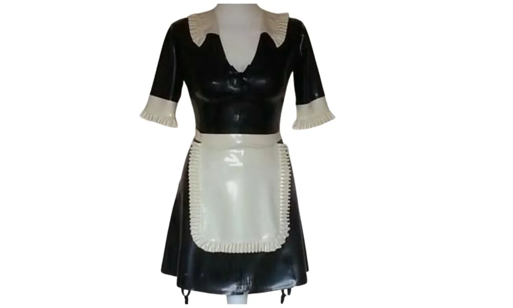 Latex French Maid Costume