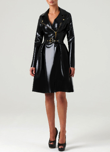 Latex Mayfair Mac | L / Black and Gold