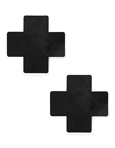 Perfection Black Cross Nipple Covers (3 pairs)