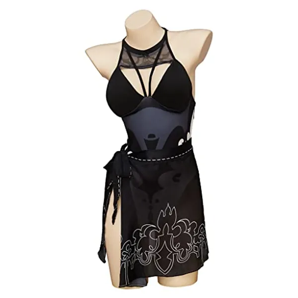 SFWXCOS Nier Automata Cosplay Badeanzug Sexy 2B Cosplay Kostüm für Erwachsene