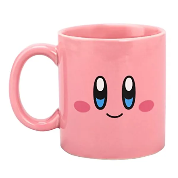 Bioworld Kirby Big Face 16 Oz Pink Ceramic Mug