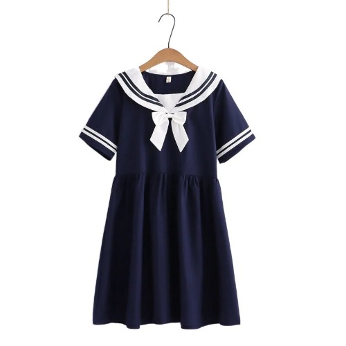 Sailor Collar Style Dresses | Sailor Girl Dress Women | Dress Sailor Woman Straight - Dresses - Aliexpress
