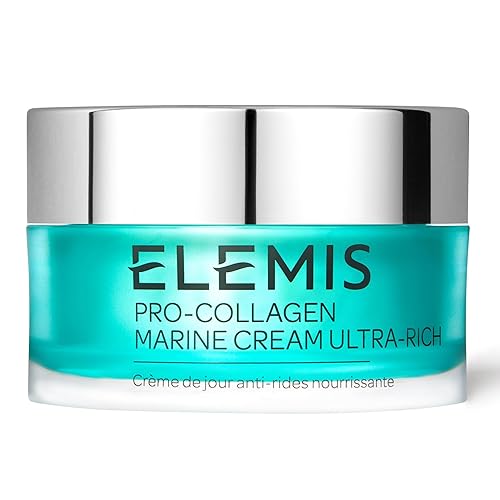 ELEMIS Pro-Collagen Marine Cream, Anti-Wrinkle Daily Face Moisturising Lotion, Hydrating Ultra-Light Gel-Cream Day Moisturiser Leaves Skin Smooth, Glowing and Rejuvenated, Suitable for All Skin Types - Pro-Collagen Marine Cream Ultra Rich 50ml