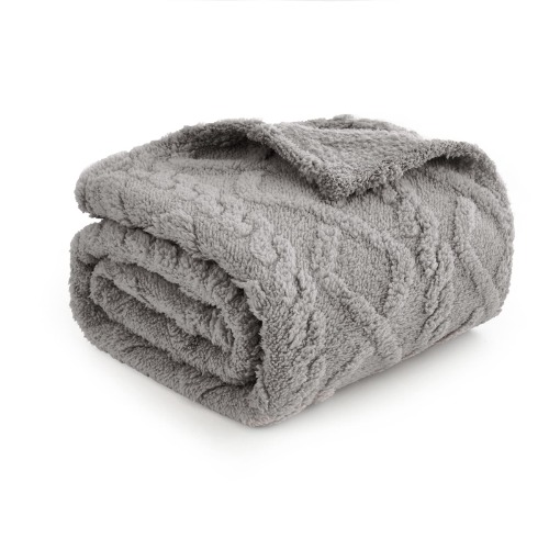 MIULEE Hond Deken 100x120 cm Pluizige Fleece Stof Zachte en Leuke Warme Bed Cover Deken Gooi Wasbare Slaap Mat voor Honden Katten Cavia Anaimals Groot Lichtgrijs