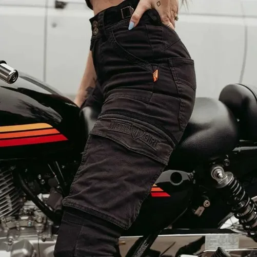 Motogirl - Lara Cargo dames motorbroek
