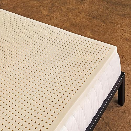 Pure Green Natural Latex Mattress Topper - Soft - 3 Inch - Queen Size (GOLS Certified Organic) - 3" King Topper