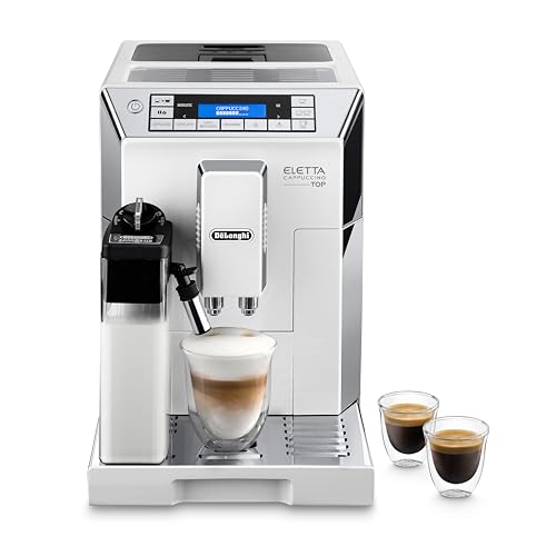 De'Longhi Eletta Cappuccino, Fully Automatic Bean to Cup Machine, Espresso, Coffee Maker, ECAM 45.760.W - Eletta Cappuccino Top - Coffee Machine