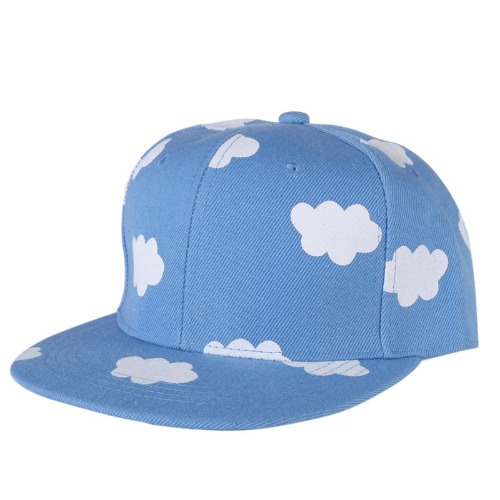 Cloud Snapback Cap - Blue