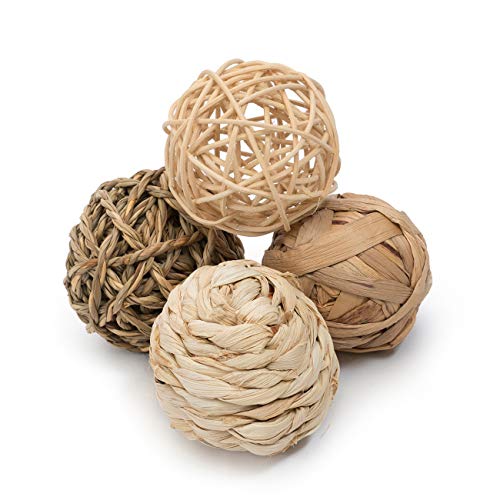 Natural Safe Chew Toys for Rats - 4 Balls