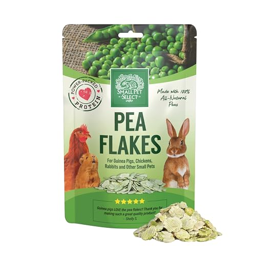 Small Pet Select- Pea Flakes, 8oz,green - 8 Ounce (Pack of 1)