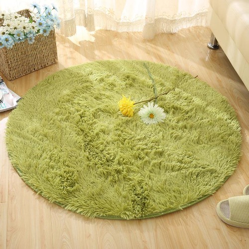 3.5US $ 30% OFF|Fluffy Round Rug Carpets For Living Room Kilim Faux Fur Carpet Kids Room Long Plush Rugs For Bedroom Shaggy Area Rug White - Carpet - AliExpress