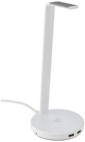 Razer Base Station V2 Chroma: Chroma RGB Lighting - Non-Slip Rubber Base - Designed for Gaming Headsets - Mercury White, RC21-01510300-R3M1