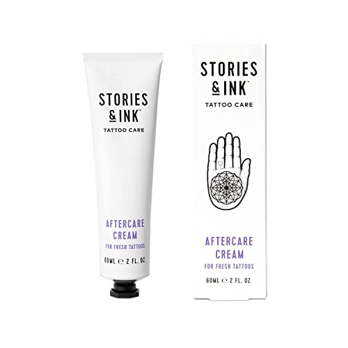 Stories & Ink Tattoo Care, Aftercare Cream for Enhanced Repair, Apply to New & Existing Tattoos, Hypoallergenic, Free from Fragrance - 60 ml (Pack of 1)