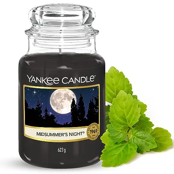 Yankee Candle bougie parfumée Nuite d'été ; Format jarre ; Bougie longue durée jusqu’à 150 heures de combustion ; Cadeau parfait pour femme