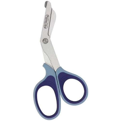 Premium Titanium Bonded Safety Scissors - EMT Shears - Safety Shears - Trauma Shears - Non-Stick Titanium - Blue/Blue