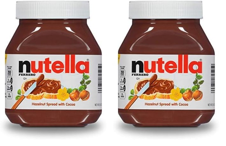 Nutella Hazelnut Spread With Cocoa For Breakfast, 26.5 Oz Jar (Pack of 2) - 26.5 Ounce (Pack of 2)