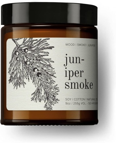 Broken Top - Juniper Smoke|9 oz. Wood, Smoke & Juniper. Pure Soy Wax Candle. 50-Hour Burn Time. Natural Cotton Wick, Vegan, No Parabens, No Phthalates