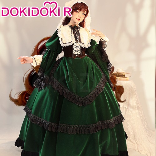 Dokidoki-R Anime Rozen Maiden Cosplay Sui sei seki Cosplay Costume Lolita Jade Stern Suiseiseki | Costume Only-S-Order Processing Time Refer to Description Page