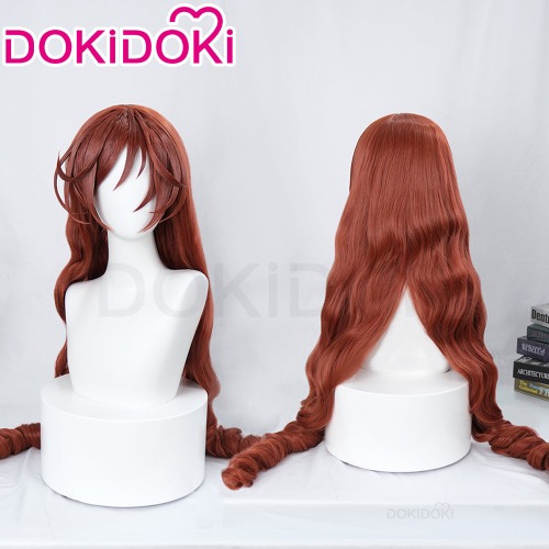 DokiDoki Anime Rozen Maiden Cosplay Jade Stern Wig Long Curly Brown Hair Suiseiseki | Wig Only-Order Processing Time Refer to Description Page