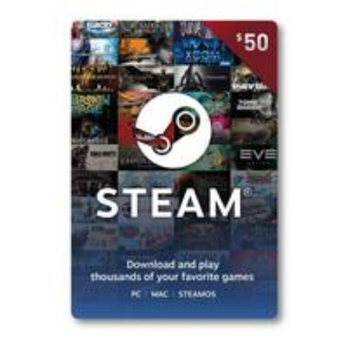 Valve Steam Wallet Card $50