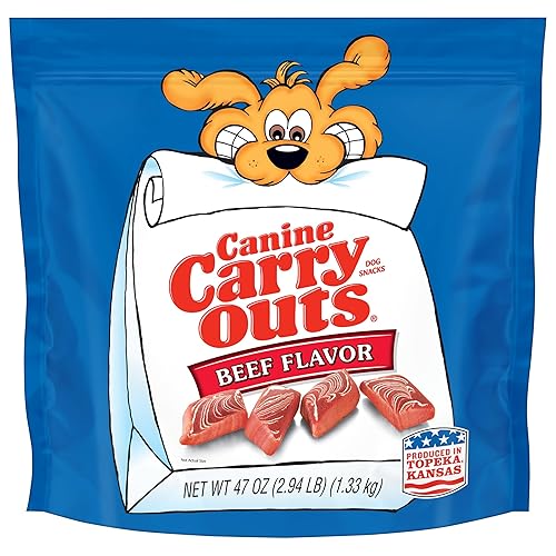 Canine Carry Outs Dog Treats, Beef Flavor, 47 Ounce - Beef - 47 Ounce (Pack of 1)