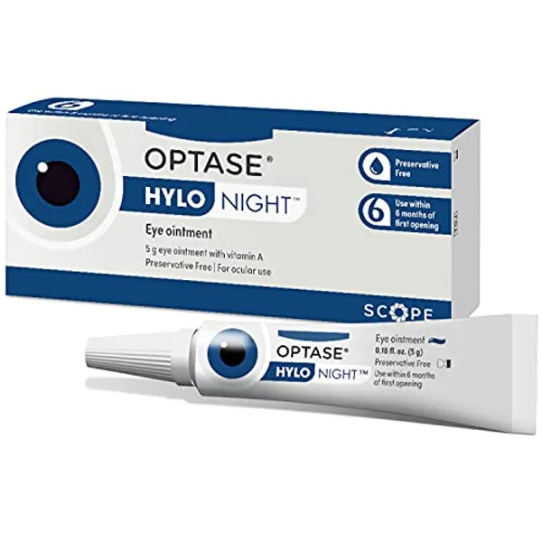 Optase HYLO Night Gel for Dry Eyes