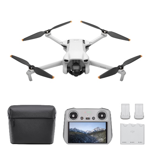 DJI Mini 3 Fly More Combo Plus (DJI RC) - Lightweight and Foldable Mini Camera Drone with 4K HDR Video, 51-min Flight Time, True Vertical Shooting, and Intelligent Features, gray - DJI Mini 3 Fly More Combo (DJI RC） $1,298.00