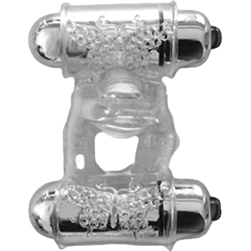 Hott Products Unlimited 64608: Wet Dreams Double Down Cock Ring W/Bullet