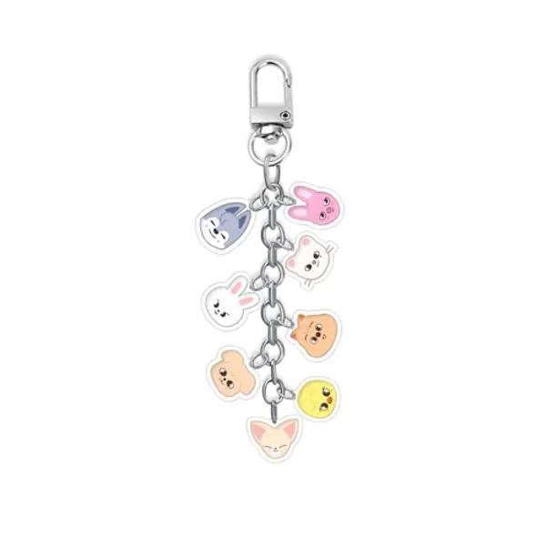 SCISSH Kpop Stray-Kids ITZY IVE NCT TWICE (G) I-DLE Acryl-Schlüsselanhänger-Set, niedlicher Schlüsselanhänger, Beutelpackung, Geschenktütenfüller