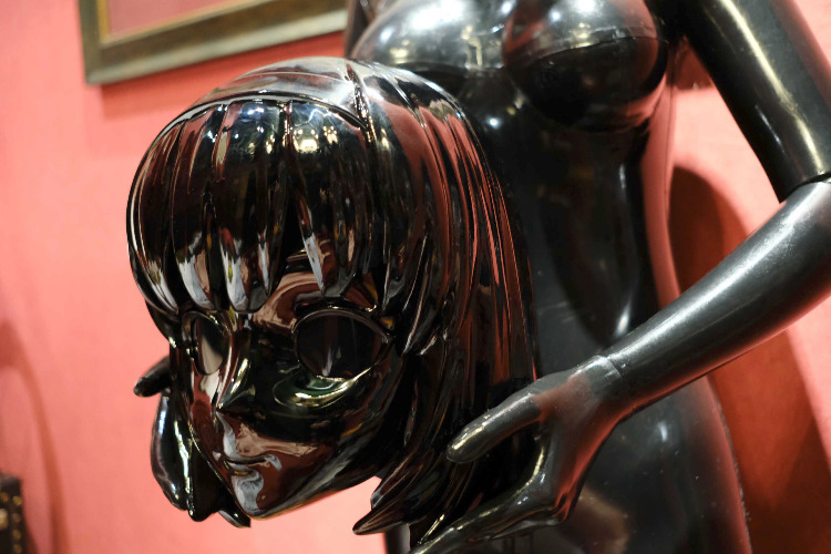 AHEI hard shell kigurumi mask | Shinning BLACK