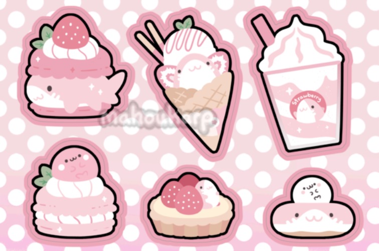 Strawberry Sticker Sheet | Default Title
