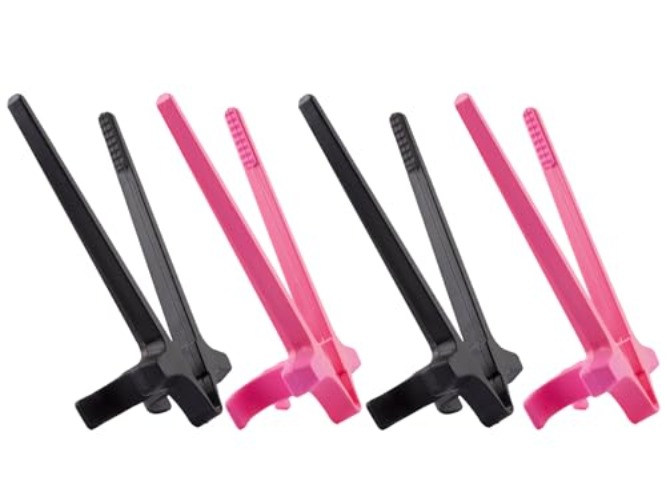 Gamer Snack Chopsticks Pack of 4, Snack Chopsticks, Finger Chopsticks for Snacking, Chips Chopsticks, Reusable Chopsticks, Chopsticks for Beginners - 2Pink/2Black