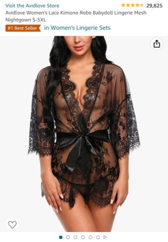 Avidlove Lingerie for Women Lace Babydoll Mesh Nightwear Chemise Nightie at Amazon Women’s Clothing store