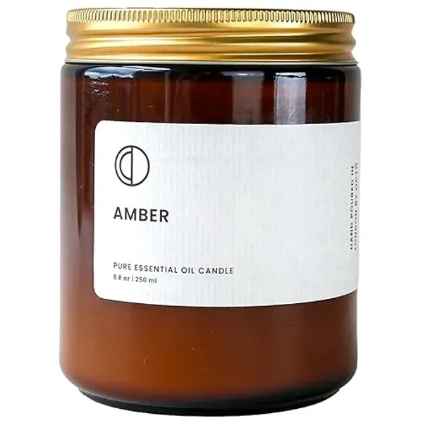 OCTŌ Amber | Scented Candle. Made with Essential Oils and Soy Wax. 250ml - Amber - 250ml