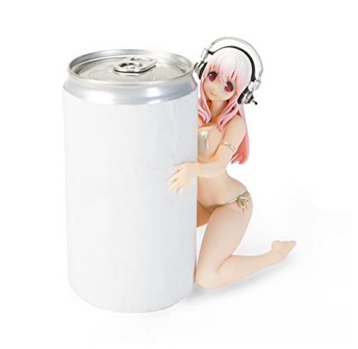 SoniComi (Super Sonico) - Sonico - Drink Holder - Champagne Gold - Brand New