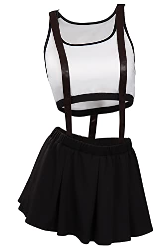 Alleyon Anime Swimsuit Womens Two Piece Bathing Suit Cosplay Bikini Set Swimwear - Small - Tifa