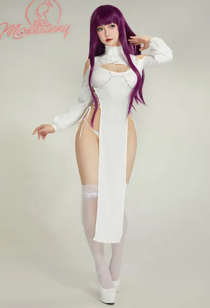 Fern Sexy Lingerie Set Dress and Thong with Stockings Chest Chain