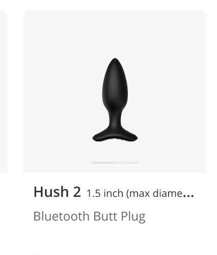 Lovense® Hush 2: App remote control vibrat plug