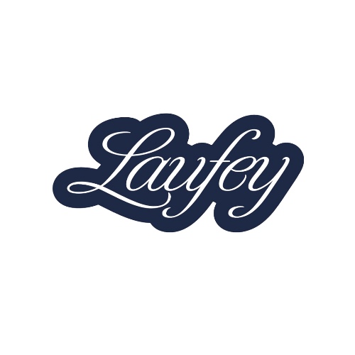 Script Logo Sticker | Navy/White