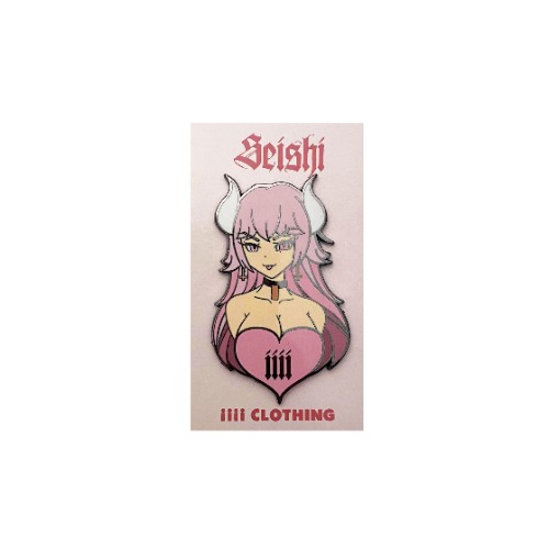 SEISHI ENAMEL PINS | PINK / ONI