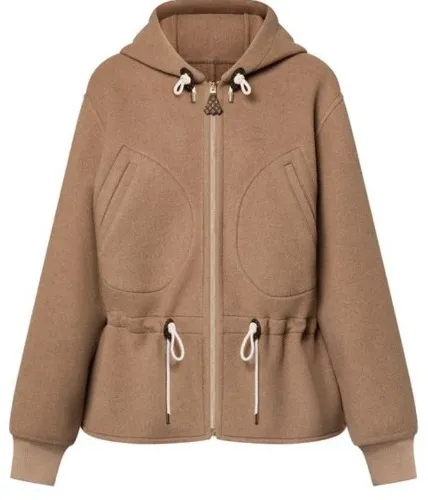 Double Face Hooded Jacket   - LOUIS VUITTON