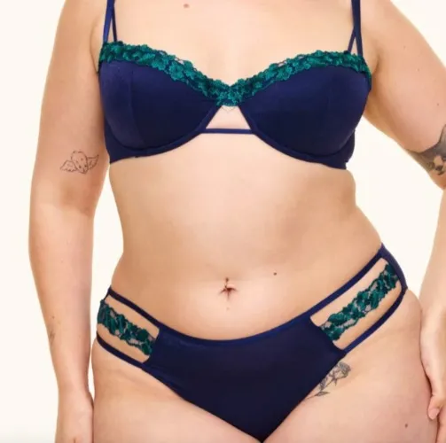 Blue & Teal Lingerie Set