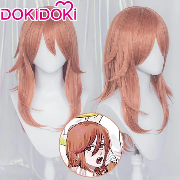 DokiDoki  Manga Chainsaw Man Angel Devil Cosplay Wig Orange Halloween