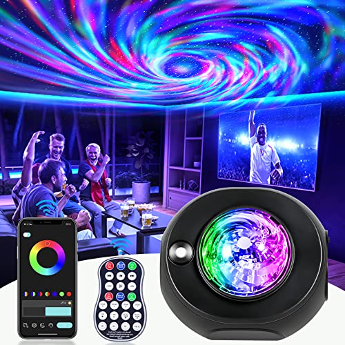 Star Projector Galaxy Projector, Happy Birthday Decorations Gift Night Light with Remote Nebula Starry Light Projector Twinkling Ceiling Stars Projection for Home Gaming Bedroom Kids Room Decor Light - Galaxy Light