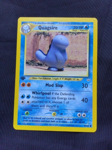 Pokemon Cards: 1st Edition Neo Revelation Common: Quagsire 48/64