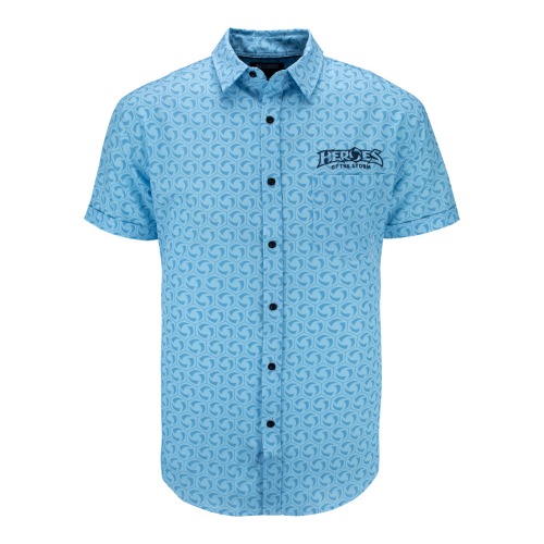 Heroes of the Storm Blue Button-Up Shirt | M