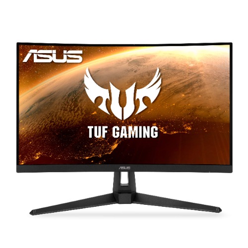 ASUS TUF Gaming 27" 1440P HDR Curved Monitor (VG27WQ1B) - QHD (2560 x 1440), 165Hz (Supports 144Hz), 1ms, Extreme Low Motion Blur, Speaker, FreeSync Premium, VESA Mountable, DisplayPort, HDMI , BLACK - 27" Curved QHD 1ms 165Hz FreeSync Premium Monitor