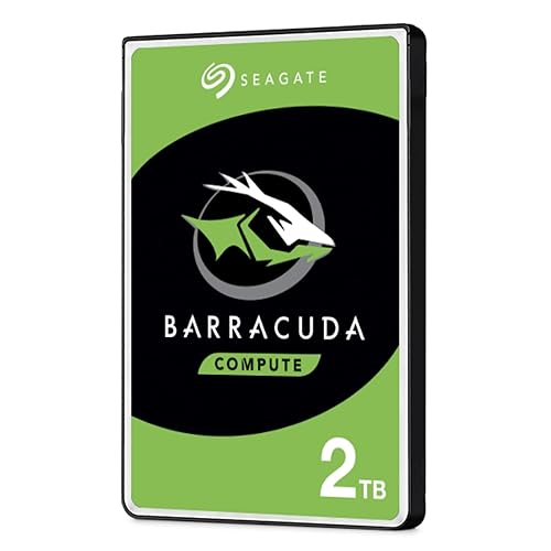 Seagate BarraCuda 2TB Internal Hard Drive HDD – 2.5 Inch SATA 6 Gb/s 5400 RPM 128MB Cache for PC Laptop (ST2000LM015) - 2TB - BarraCuda 2.5-Inch - Standard Packaging
