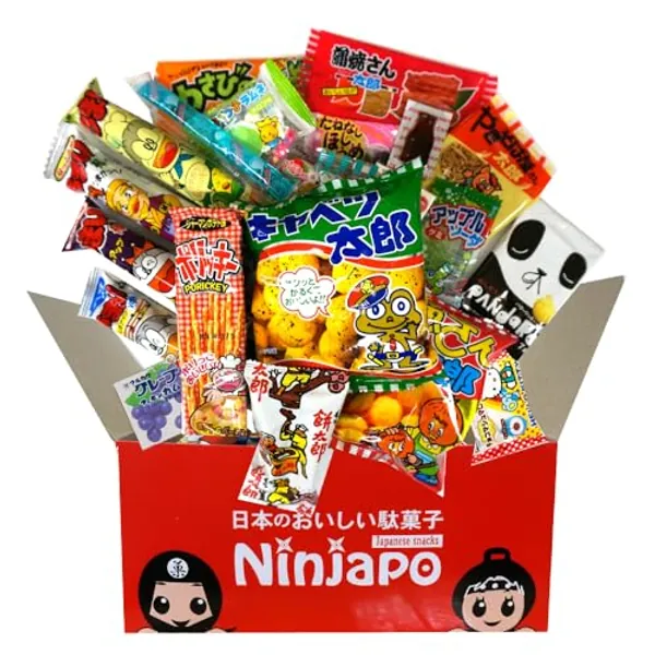 Japanese Snacks Assortment 22pcs "TONO SNACK" Excellent Variety and Delicious Selection of Japanese Dagashi Ninjapo™ Japan