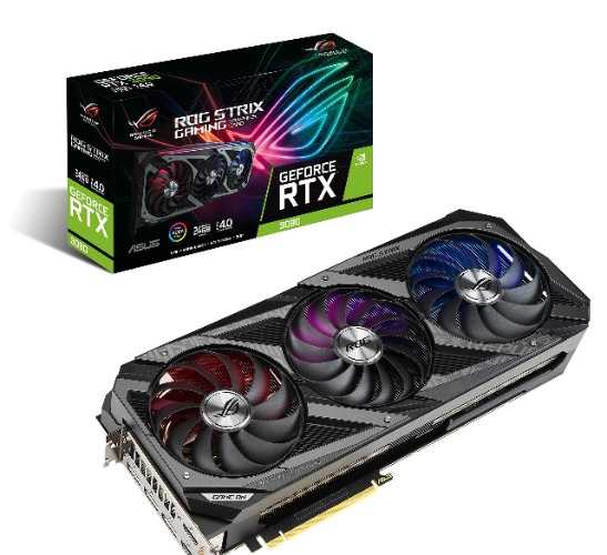 ASUS ROG STRIX NVIDIA GeForce RTX 3090 Gaming Graphics Card- PCIe 4.0, 24GB GDDR6X, HDMI 2.1, DisplayPort 1.4a, Axial-Tech Fan Design, 2.9-Slot - Graphic Card